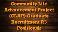 Community Life Advancement Project (CLAP)